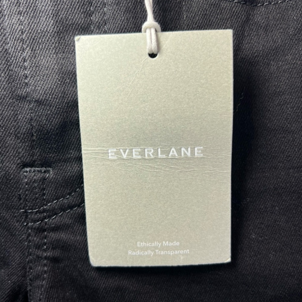 Everlane High Rise Skinny Jeans Black Denim Stretch Classic NEW Women's 23 Tall - Picture 3 of 14